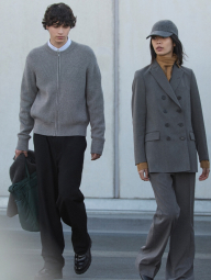 Кепка UNIQLO из смеси шерсти 1159853386 (Серый One size)