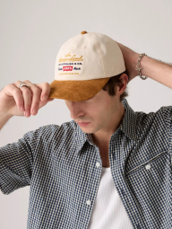 Кепка Levi's бейсболка 1159856665 (Коричневий/Молочний One size)