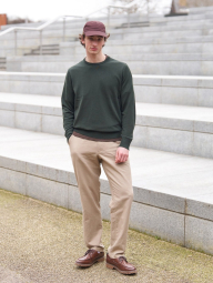 Регулируемая кепка UNIQLO из смеси льна 1161332271 (Коричневый One size)