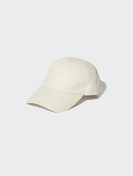 Регулируемая кепка UNIQLO из смеси льна 1162147889 (Молочный One size)