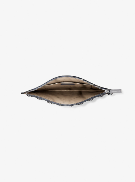 Шкіряна сумка-клатч Michael Kors у подарунковій коробці 1159847386 (Синій One size)