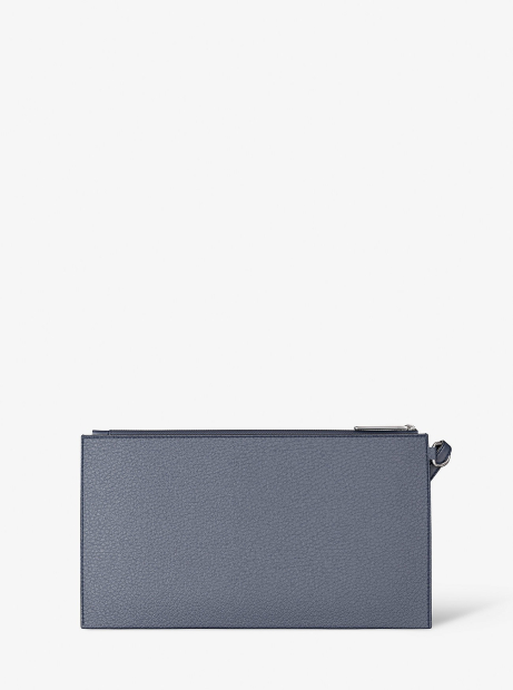 Шкіряна сумка-клатч Michael Kors у подарунковій коробці 1159847386 (Синій One size)