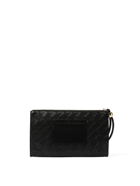 Плетений клатч Victoria's Secret з екошкіри 1159851260 (Чорний One size)