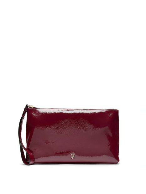 Лакированная сумочка-клатч Victoria's Secret 1159853211 (Бордовый One size)