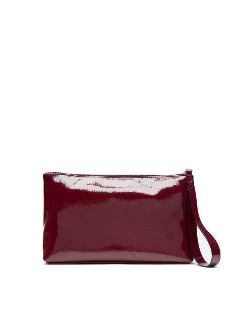 Лакированная сумочка-клатч Victoria's Secret 1159853211 (Бордовый One size)