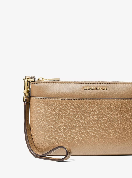 Женская кожаная сумка-клатч Michael Kors 1159860921 (Бежевый One size)