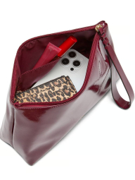 Лакированная сумочка-клатч Victoria's Secret 1159853211 (Бордовый One size)