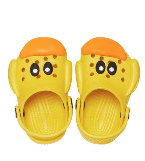Детские клоги Crocs сабо в виде уточек 17-19 (c2/c3 US) 21,5 см Желтый 1159840113