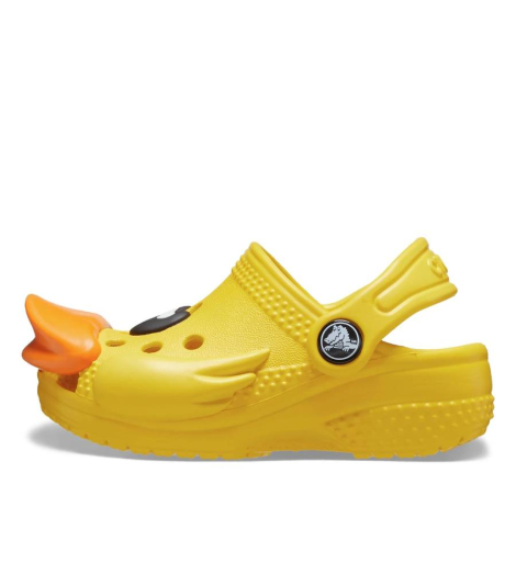 Детские клоги Crocs сабо в виде уточек 17-19 (c2/c3 US) 21,5 см Желтый 1159840113