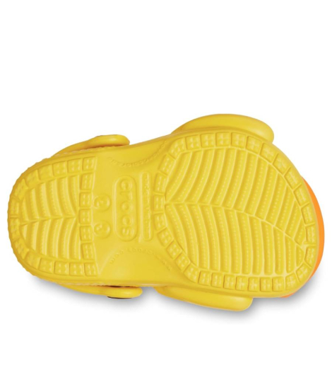 Детские клоги Crocs сабо в виде уточек 17-19 (c2/c3 US) 21,5 см Желтый 1159840113