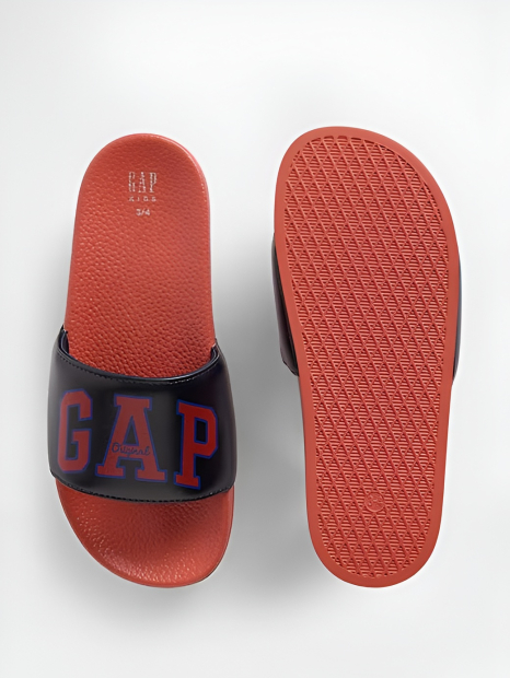 Детские шлепанцы GAP 31-32 (1/2 US) 21,5 см Черный/Оранжевый 1159854265