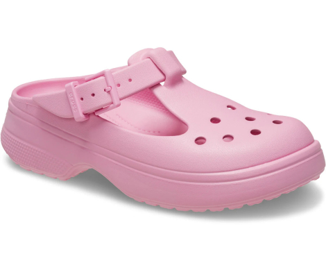 Зручні жіночі клоги Crocs MARY JANE на платформі 37-38 (m5/w7 US) 24 см Рожевий 1159841529