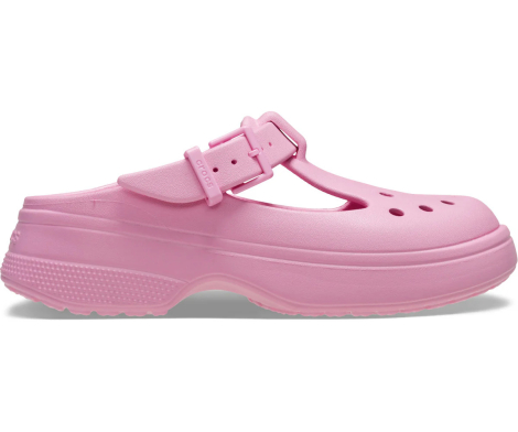 Зручні жіночі клоги Crocs MARY JANE на платформі 37-38 (m5/w7 US) 24 см Рожевий 1159841529