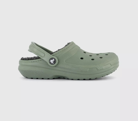 Утепленные клоги Crocs сабо с мехом 43-44 (m10/w12 US) 28,5 см Зеленый 1159841699