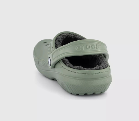 Утеплені клоги Crocs сабо з хутром 43-44 (m10/w12 US) 28,5 см Зелений 1159841699
