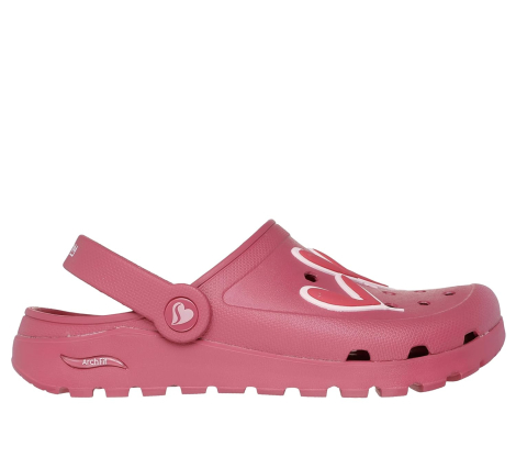 Удобные женские клоги Skechers 38 (8 US) 25 см Розовый 1159849012