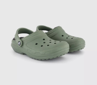 Утепленные клоги Crocs сабо с мехом 43-44 (m10/w12 US) 28,5 см Зеленый 1159841699