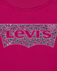 Детский свитшот Levi's с отделкой камнями 1159841921 (Розовый 128-140)