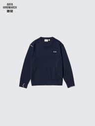 Детский свитер UNIQLO x Anya Hindmarch 1159856081 (Синий 9-10) на рост 135-145 см