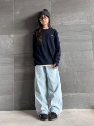 Детский свитер UNIQLO x Anya Hindmarch 1159856081 (Синий 9-10) на рост 135-145 см