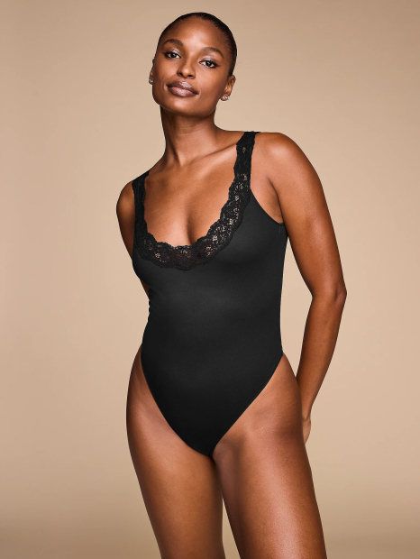 Женское боди Victoria's Secret комбидресс 1159839551 (Черный S)