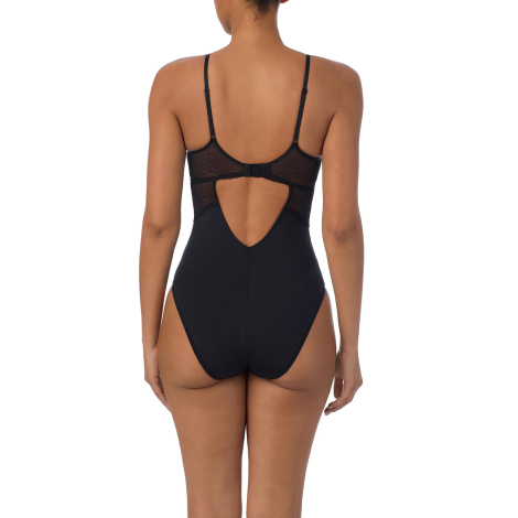 Женское боди DKNY с волнистым кружевом 1159843292 (Черный 36B)