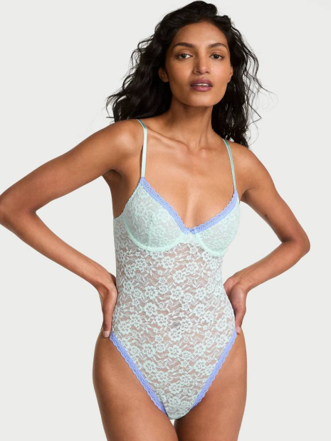 Женский комбидресс Victoria's Secret боди 1159846756 (Голубой XS)