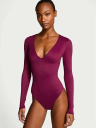 Женское боди Victoria's Secret FeatherSoft 1159838920 (Бордовый S)