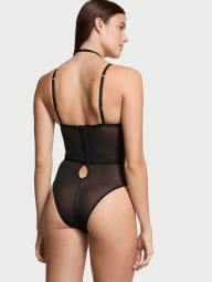 Жіночий комбідрес Victoria's Secret з ремінцями з екошкіри 1159840173 (Чорний XXL)