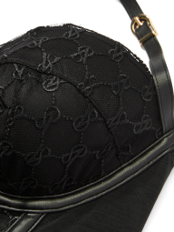 Жіночий комбідрес Victoria's Secret з ремінцями з екошкіри 1159840173 (Чорний XXL)