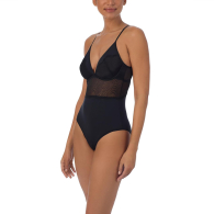 Женское боди DKNY с волнистым кружевом 1159843292 (Черный 36B)