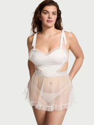 Игривый фартук-пеньюар Victoria's Secret 1159846589 (Молочный XS)