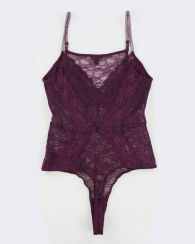 Шикарное женское боди Guess с кружевом 1159846959 (Фиолетовый XS)