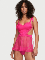 Игривый фартук-пеньюар Victoria's Secret 1159852190 (Розовый XL)