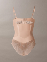 Женское боди Calvin Klein комбидресс 1159853887 (Бежевый L)