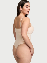 Женское боди Victoria's Secret комбидресс 1159854447 (Бежевый XL)