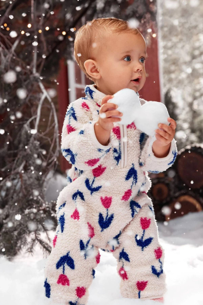 Детский комбинезон Carter's из шерпы 1159840746 (Молочный 24M)