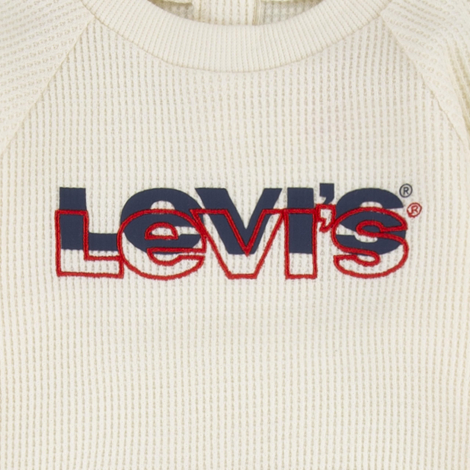 Детский комбинезон Levi's из вафельной ткани 1159847819 (Молочный 80-86)
