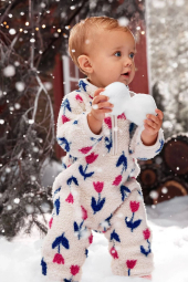 Детский комбинезон Carter's из шерпы 1159840746 (Молочный 24M)