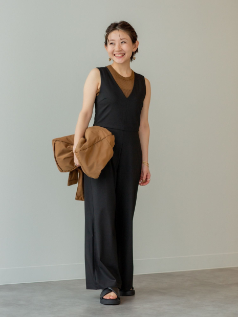Женский комбинезон Uniqlo 1159841712 (Черный XL)