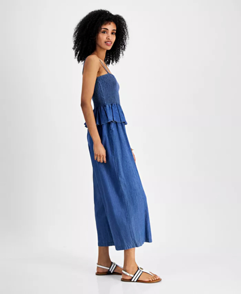 Женский комбинезон Tommy Hilfiger с баской 1159852841 (Синий XL)