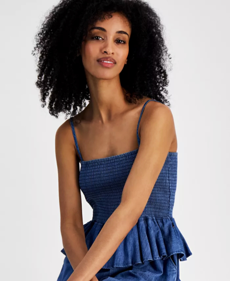 Женский комбинезон Tommy Hilfiger с баской 1159852841 (Синий XL)