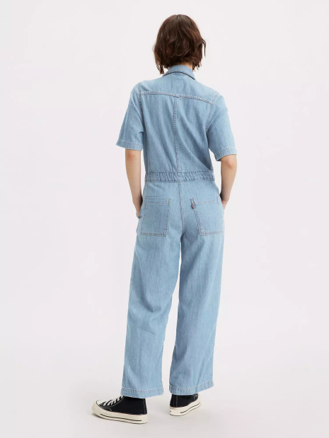 Женский джинсовый комбинезон Levi's 1159855771 (Голубой XL)