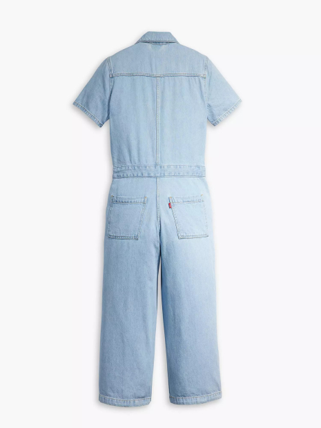 Женский джинсовый комбинезон Levi's 1159855771 (Голубой XL)