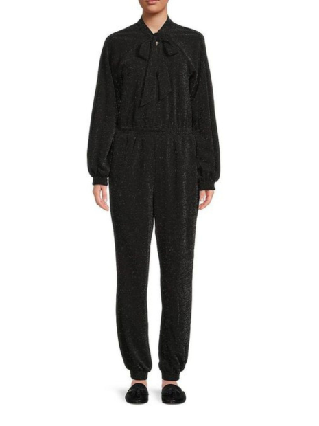 Жіночий комбінезон Karl Lagerfeld Paris із шиммером 1160009263 (Чорний S)