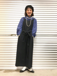 Жіночий лляний комбінезон Uniqlo з поясом 1159849526 (Чорний L)