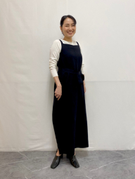 Жіночий лляний комбінезон Uniqlo з поясом 1159849526 (Чорний L)