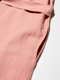 Женский льняной комбинезон Uniqlo с поясом 1159849961 (Оранжевый S)