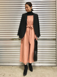 Женский льняной комбинезон Uniqlo с поясом 1159849961 (Оранжевый S)