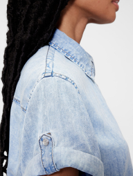 Джинсовый ромпер GAP комбинезон 1159857109 (Голубой M)